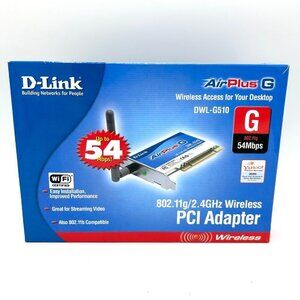 D-LINK AIRPLUS G WIRELESS PCI ADAPTER 54MBPS 802.11G/2.4GHZ DWL-G510